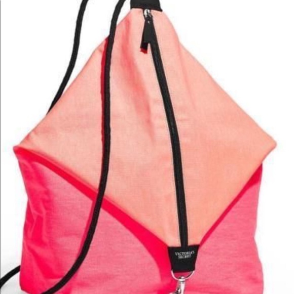 Victoria Secret Swim  Pink  backpack tote  EUC - Picture 1 of 4